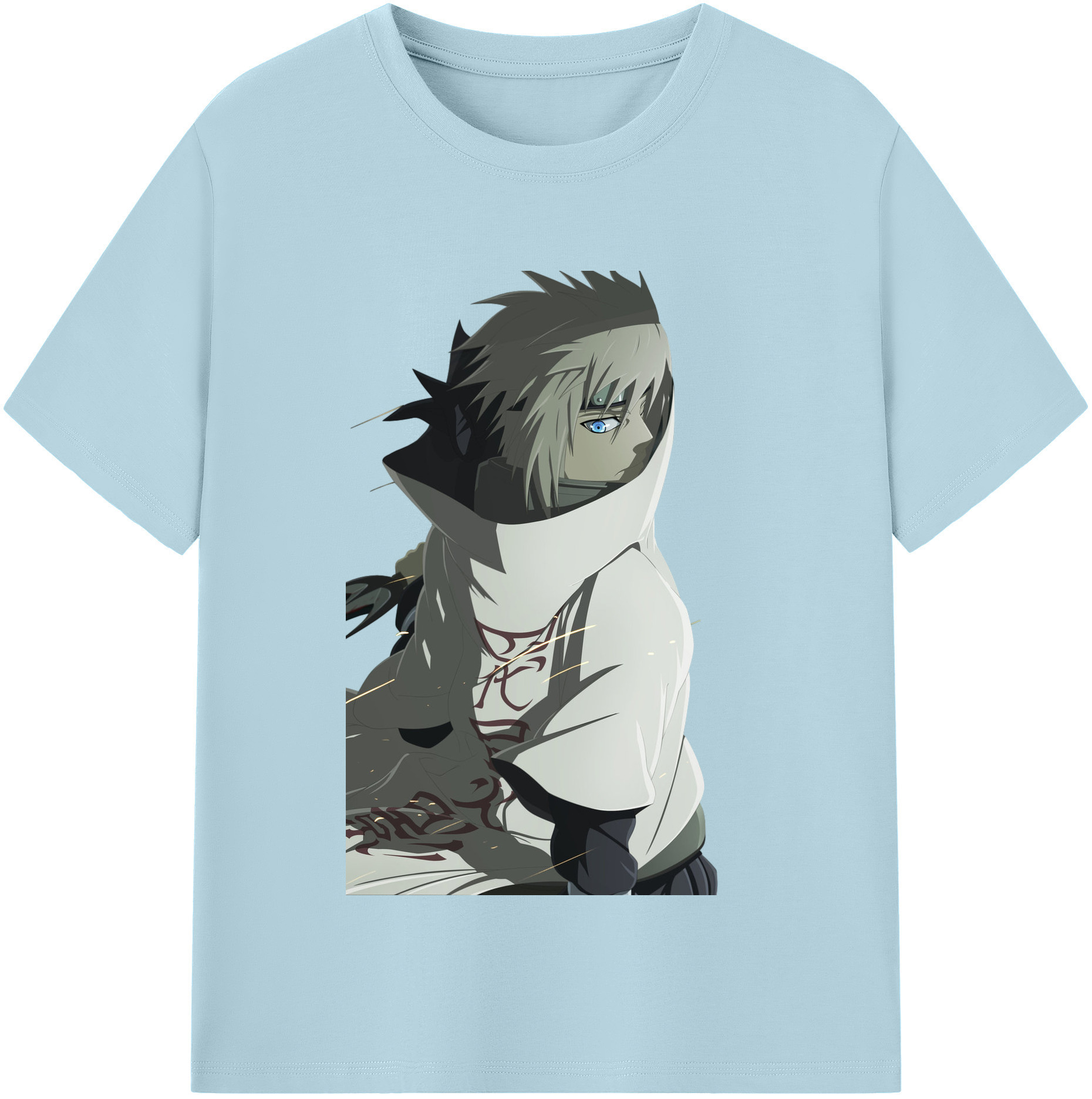 （画像用） NARUTO -ナルト- 波風 ミナト Namikaze Minato 綿100％半袖Tシャツ（フロントプリント）